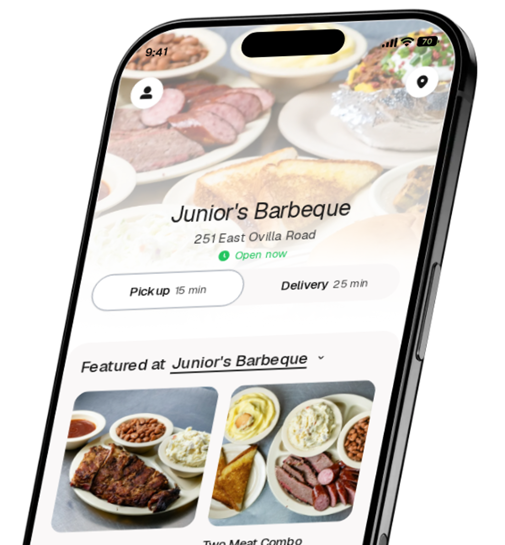 Junior's Barbeque app preview
